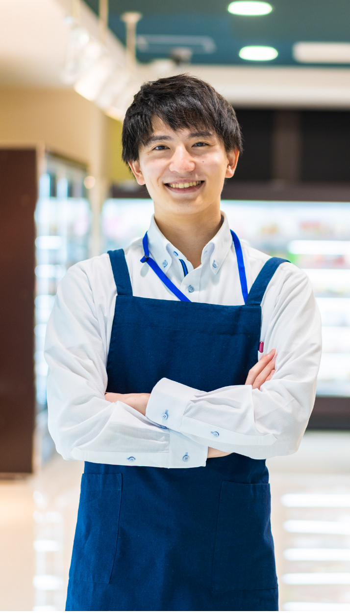 流通で働く男性