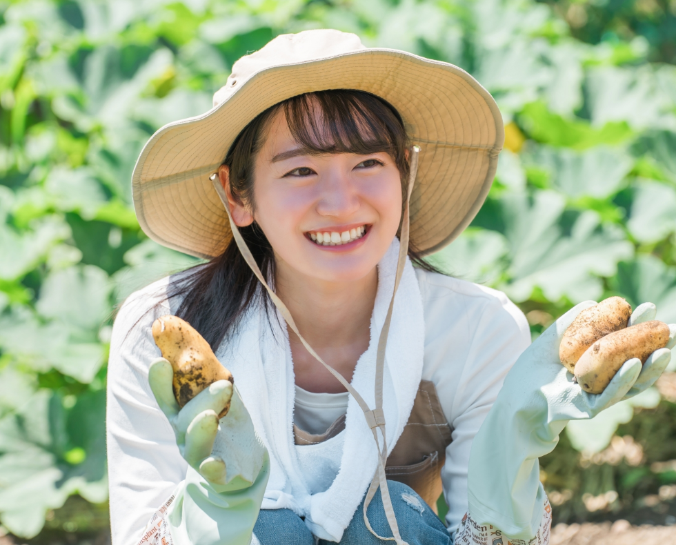 農園で働く女性